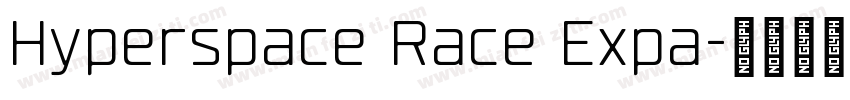 Hyperspace Race Expa字体转换
